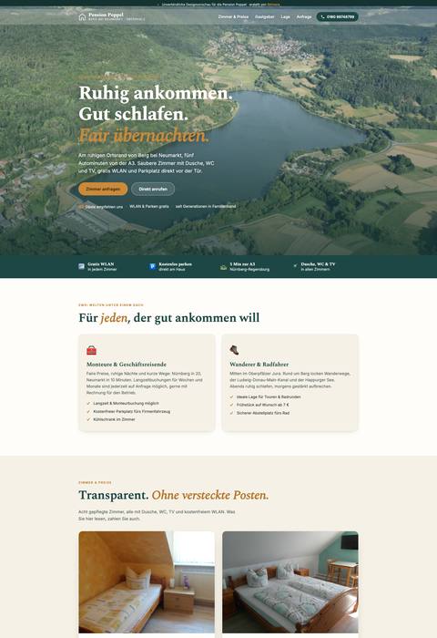 Website Pension Pöppel