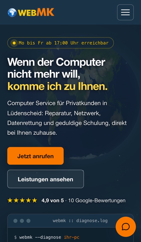 Website WebMK – Tablet